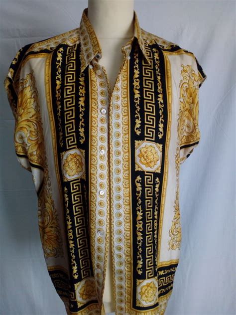 camicia versace vintage donna|Top Gianni versace in Seta Bianco taglia 44 IT .